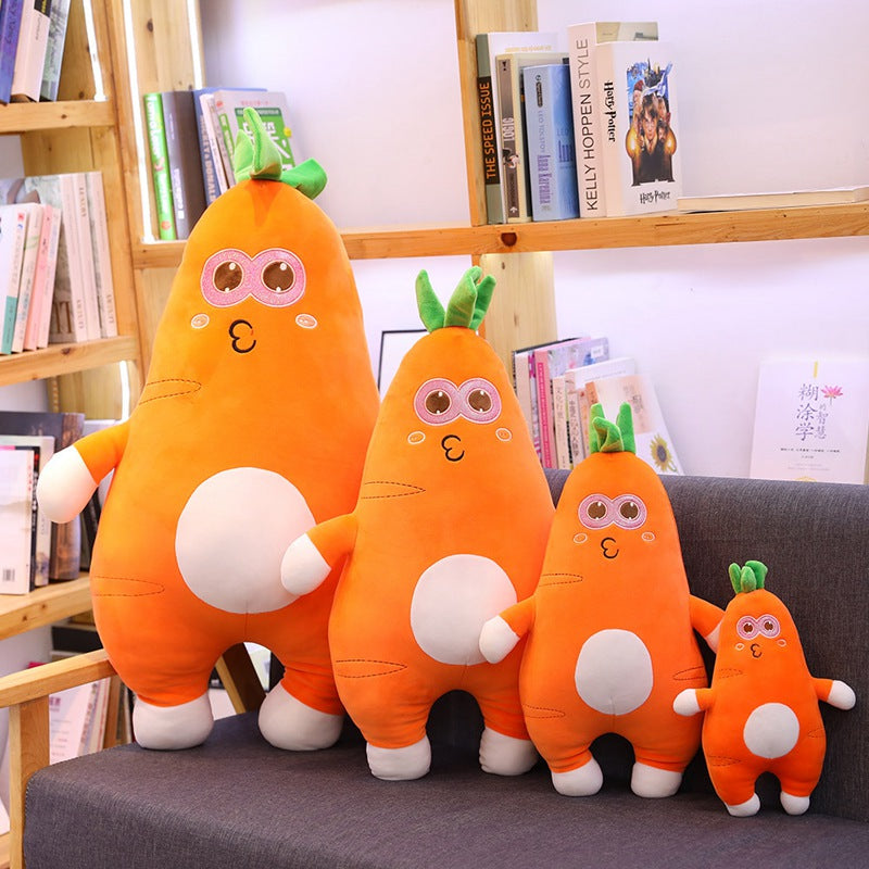 Carrot baby plush plant pillow