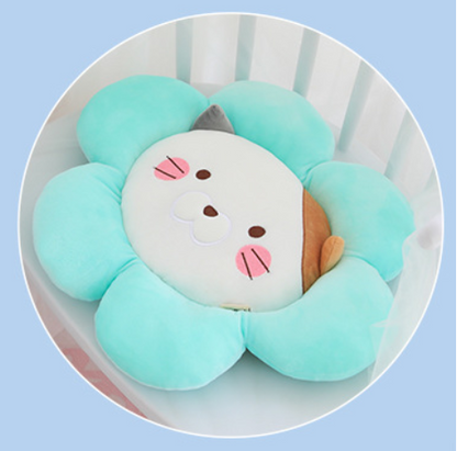 Round flower cushion