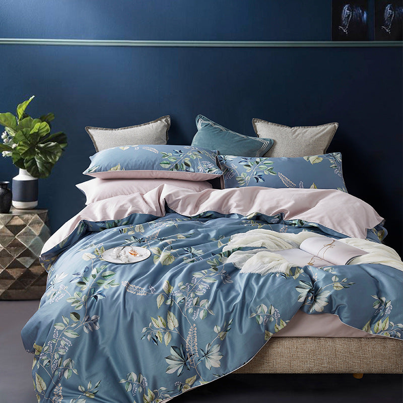 60s long-staple cotton plant four-piece set