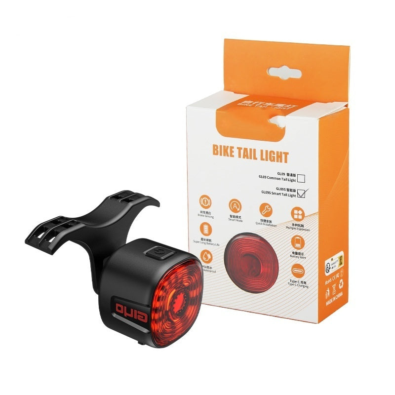 Intelligent Induction Brake Taillight Road Mountain Bike Warning Safety Light