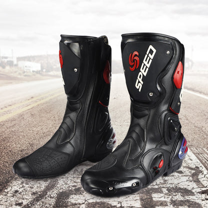 Four seasons men's off-road motorcycle boots