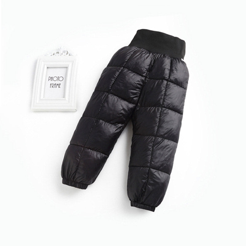 Boys and girls down cotton pants