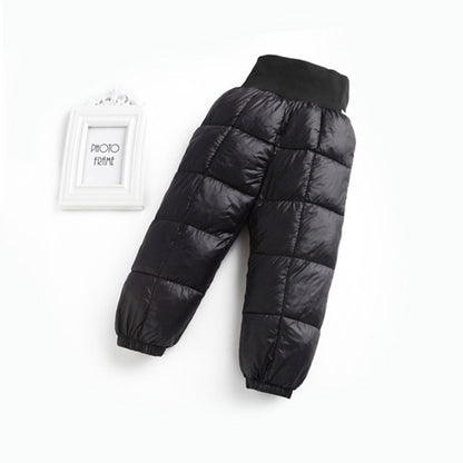 Boys and girls down cotton pants