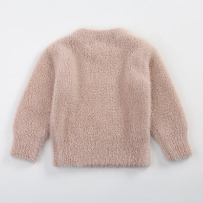 Imitation otter pullover sweater