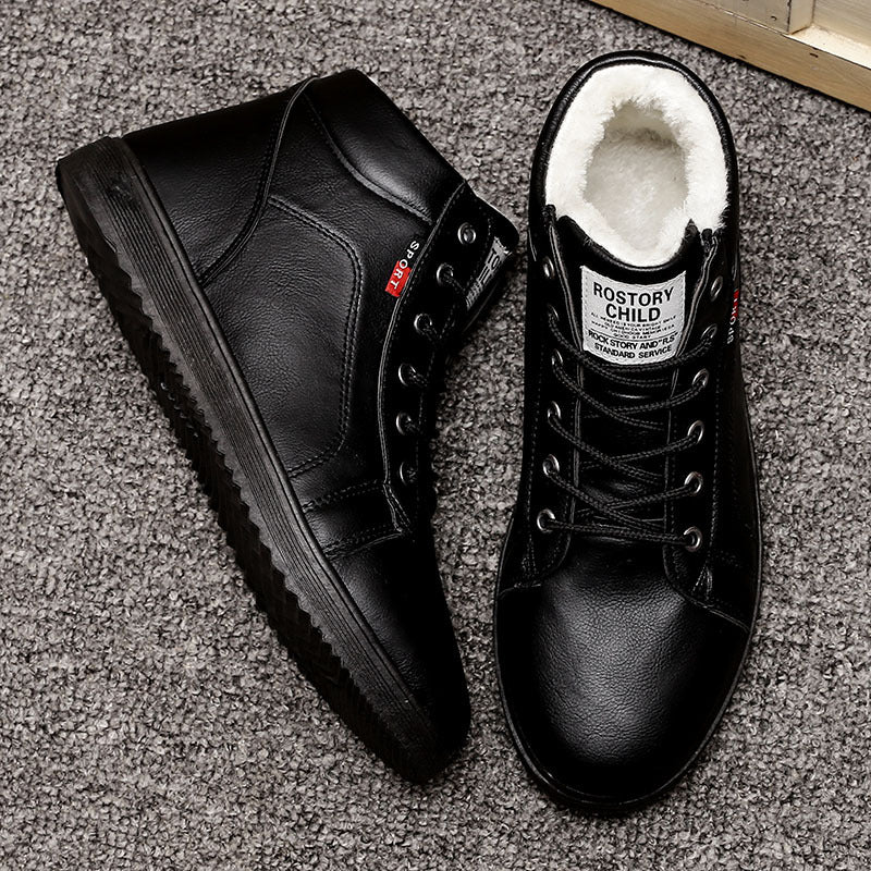 Plush Thick High-top Cotton Shoes