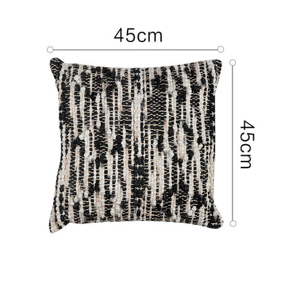 Fringed tufted square waist pillowcase