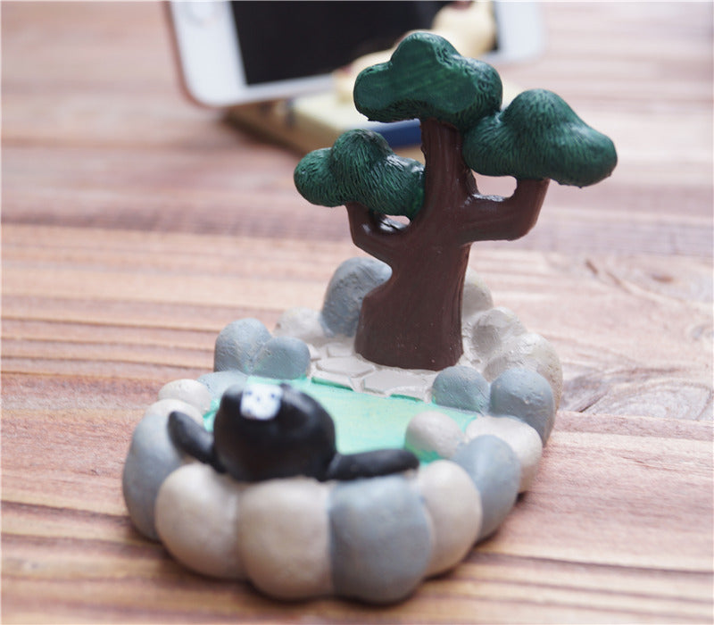 Japanese cat mobile phone holder