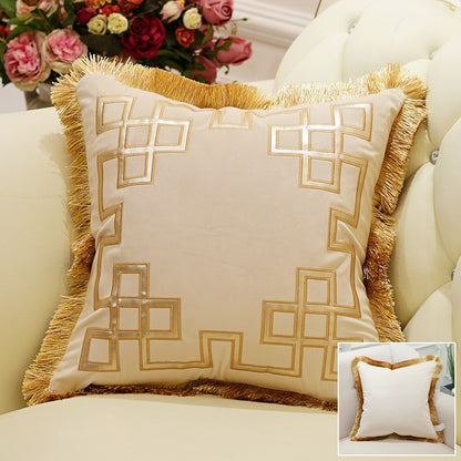 Flannel sofa pillowcase