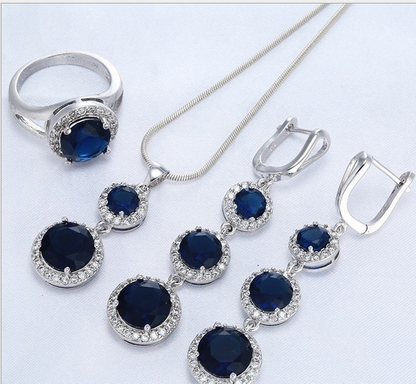 Bridal jewelry three-piece