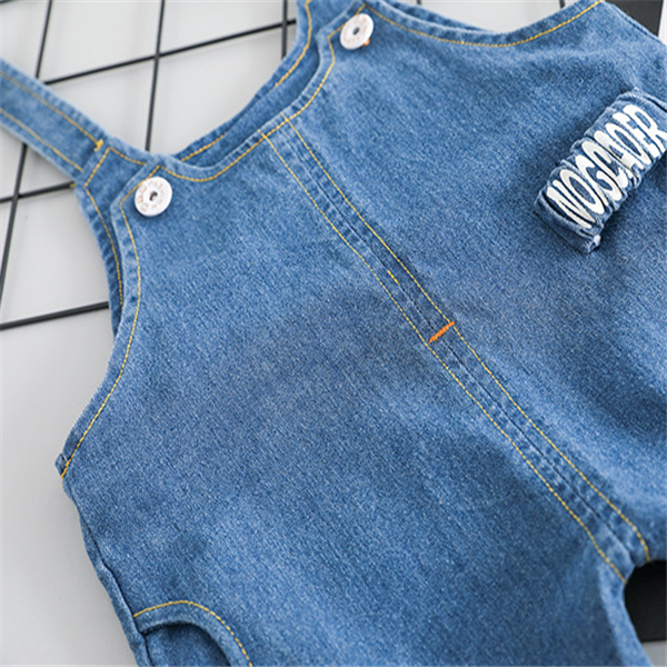 Baby denim strap set