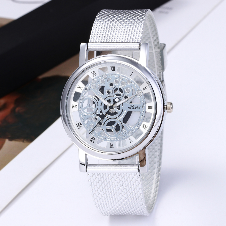 Fashion Hollow Soft Mesh Strap Quartz Watch