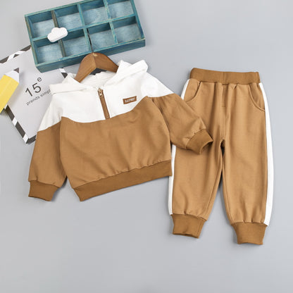 Children's hooded sports suit