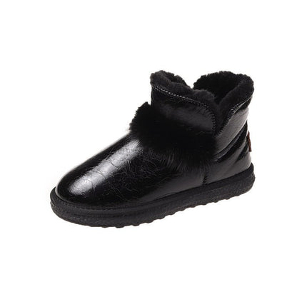 Flat-Bottomed Fashion Plus Velvet Warm Student Cotton Shoes