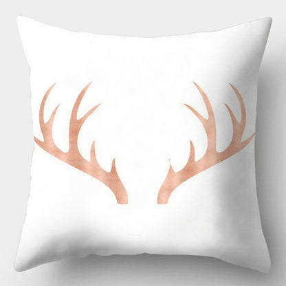 Modern Simple Pillow Home Cushion Geometric Amazon Hot Sale Peach Skin Fabric