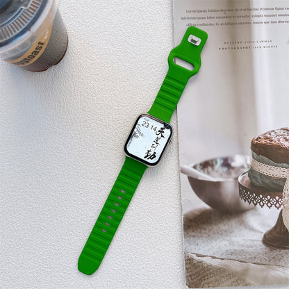 Suitable For Watch Generation Silicone Strap King Kong Wave