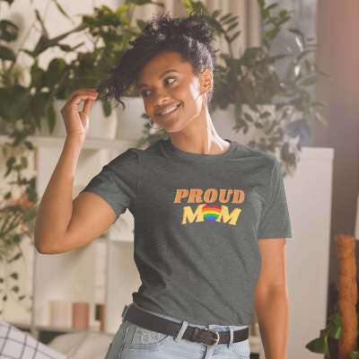 Women's LGBT Rainbow Pattern Printed Short-sleeved T-shirt