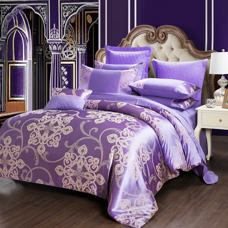 Four-piece modal jacquard set