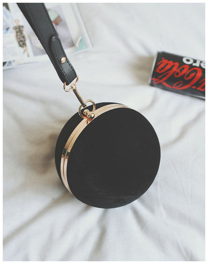 Velvet ball shoulder bag