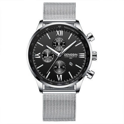 Mesh belt quartz men's watch