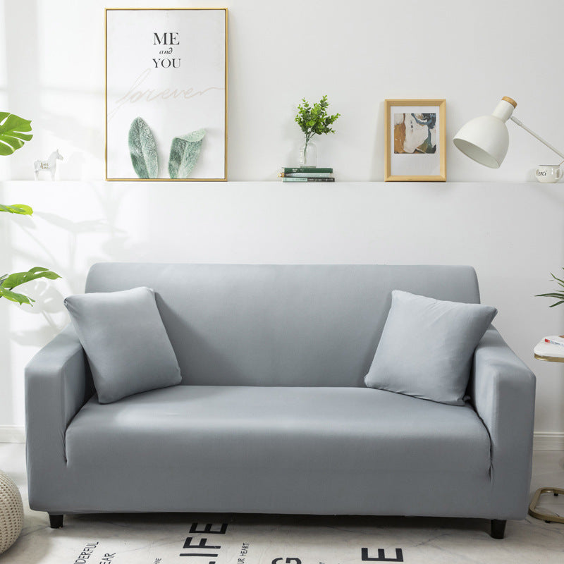 Household Minimalist Milk Silk Solid Color Sofa Cover
