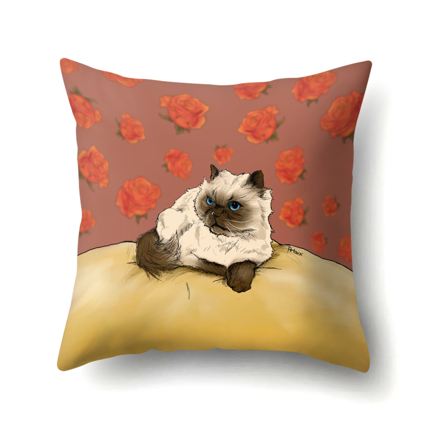 Leather velvet pillowcase