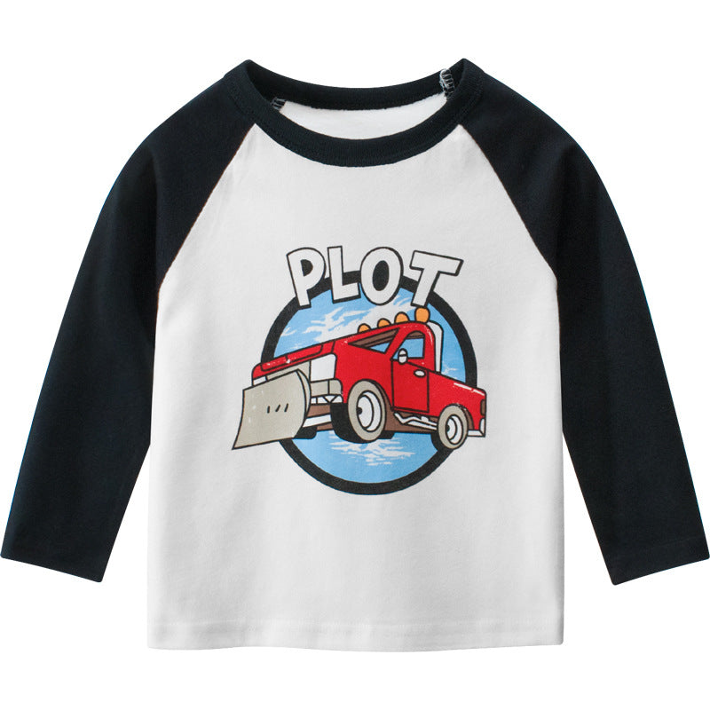 Children's long sleeve cartoon T-shirt