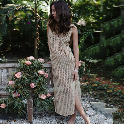 Loose Knit Beach Maxi Bikini