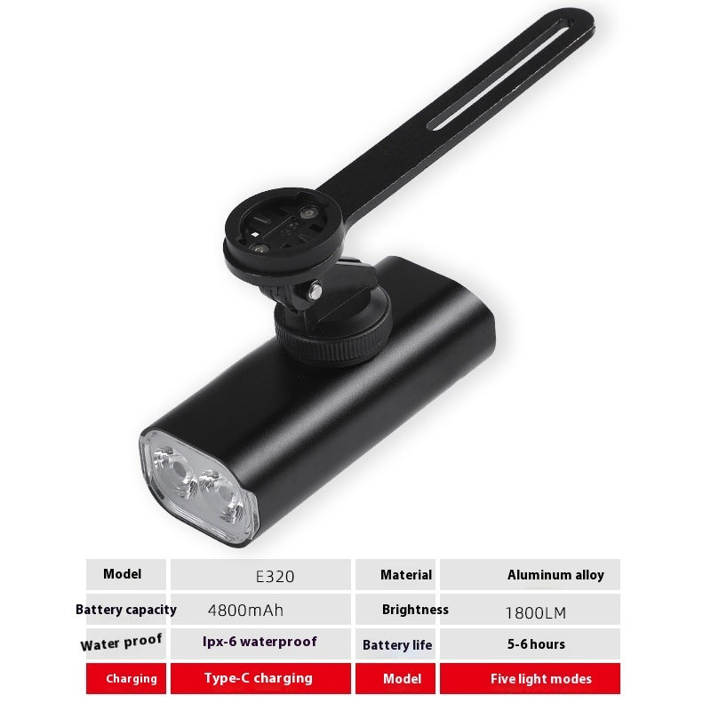 New Bicycle Headlight USB Rechargeable Cycling Light Suit