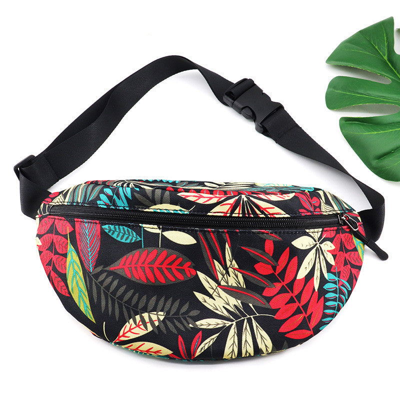 Printed Flamingo waterproof waist bag