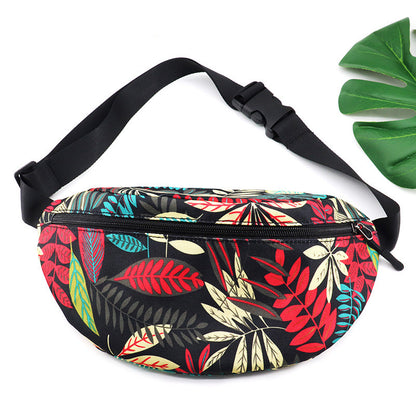 Printed Flamingo waterproof waist bag