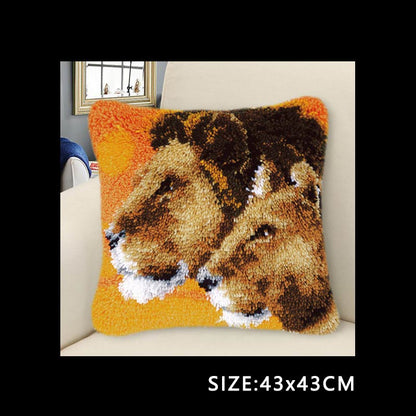 Handmade Wool Embroidered Pillow Diy Material Package