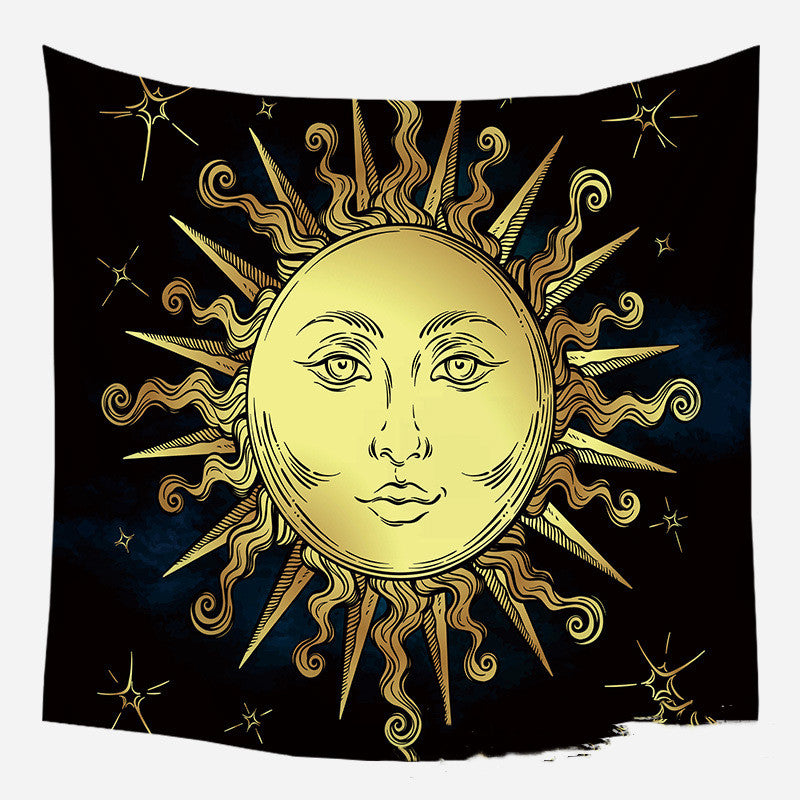 European medieval decorative hanging cloth