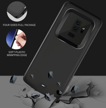 Back clip battery charging treasure s8s9 fast charge wireless large capacity mobile power phone case