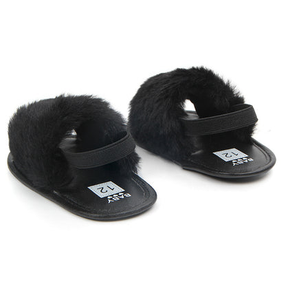 0-1 four-color baby sandals soft bottom toddler shoes elastic comfortable non-slip baby shoes