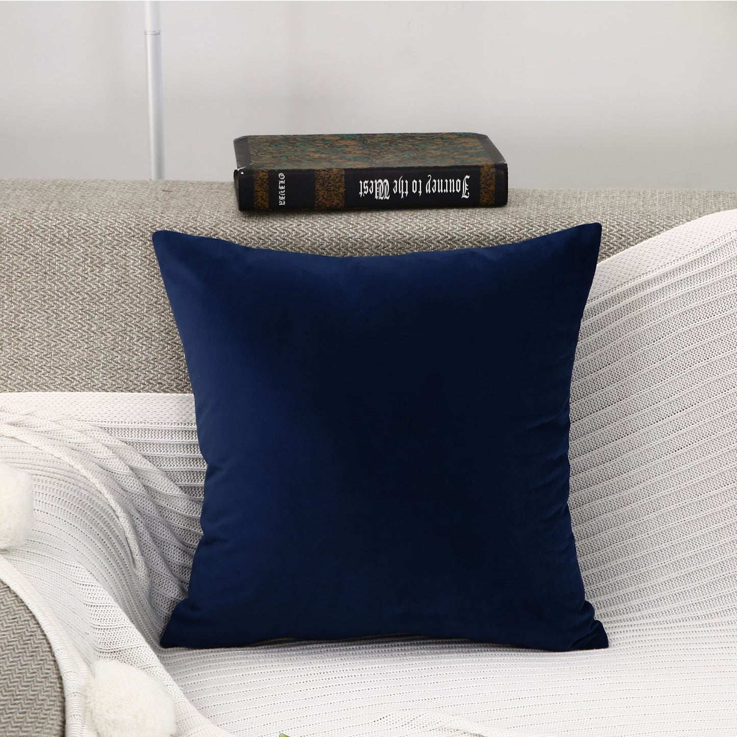 Velvet Solid Color Super Soft Sofa Cushion Children's Room Decoration