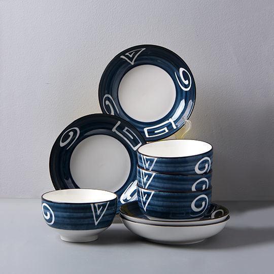 Jingdezhen Ceramic Japanese Dishes Set Net Celebrity Tableware