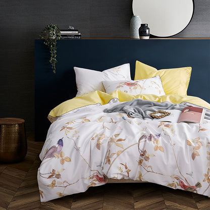 60s long-staple cotton plant four-piece set