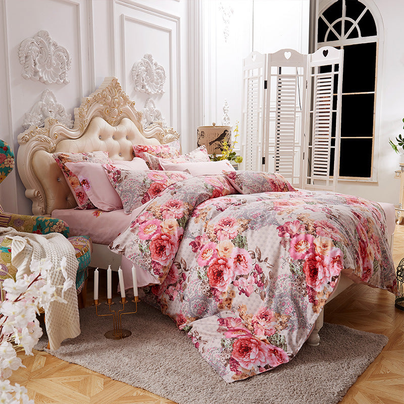 Four-piece cotton bedding with multiple specifications
