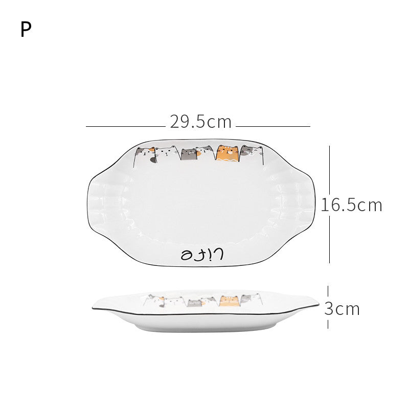 Nordic Tableware Set Bowl And Plate Combination Household Simple Ceramic