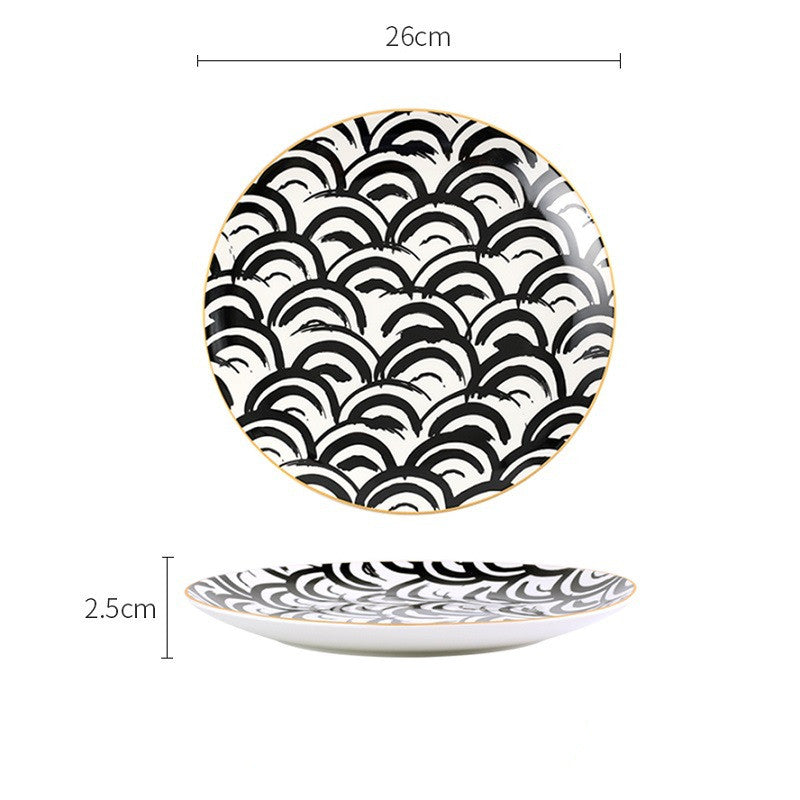 Ceramic dessert western food plate