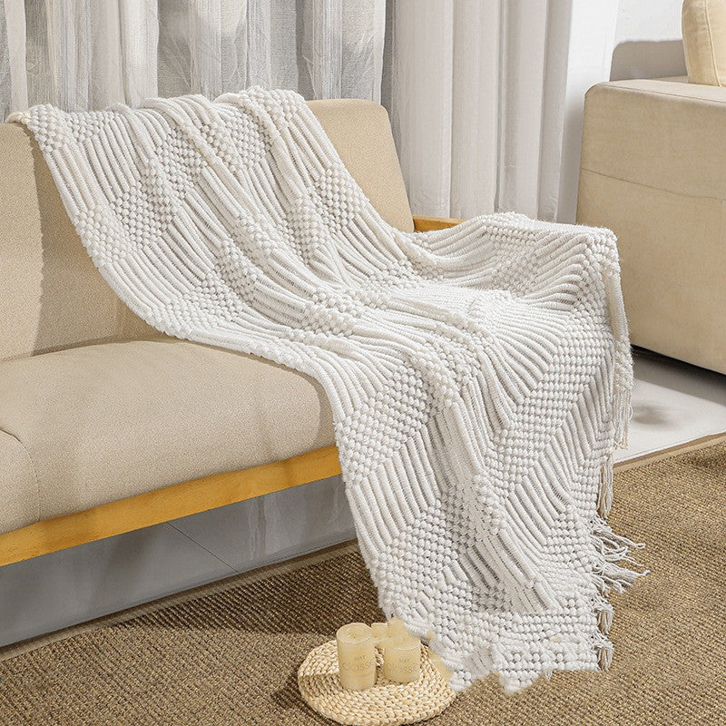 Home Simple Solid Color Air Conditioning Blanket