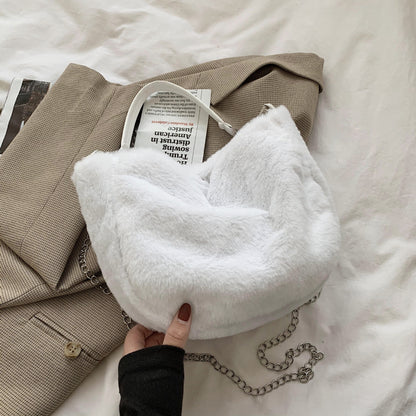 Plush bag Korean leisure simplicity