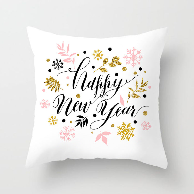 Santa Cartoon Digital Printed Sofa Pillow Cushion
