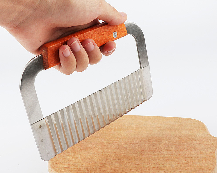 Cut potato wave knife