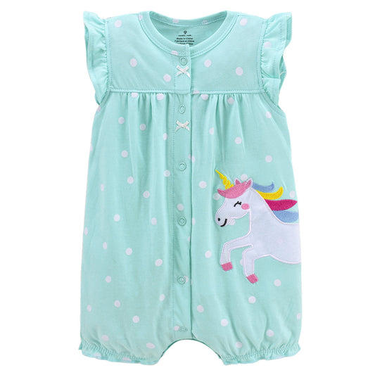Babies And Young Children's Short-sleeved Romper