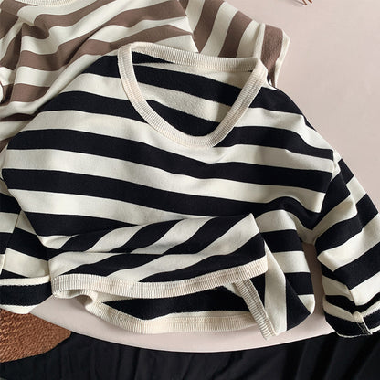 Children's Stripe Casual Fashion Top