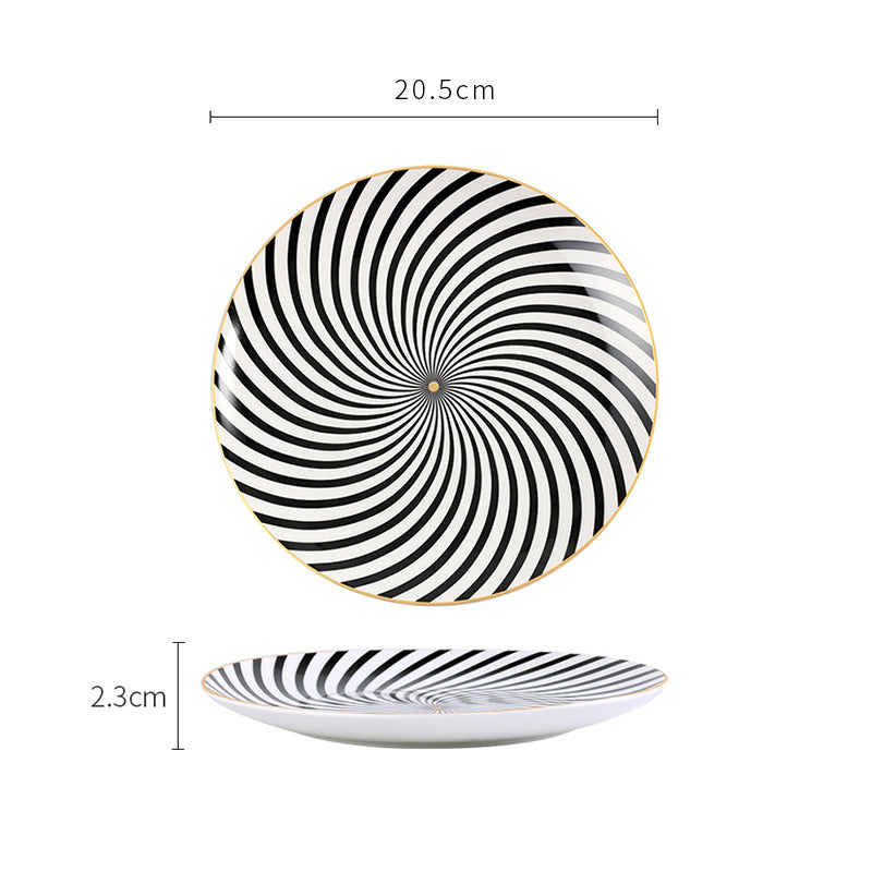 Ceramic dessert western food plate