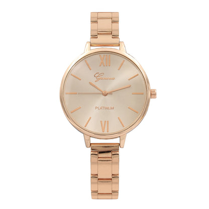 12 head nail steel belt ladies watch