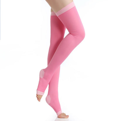 Manufacturer 420D sleep socks high pressure thin calf socks set leg socks elastic night shaping stovepipe socks  toe