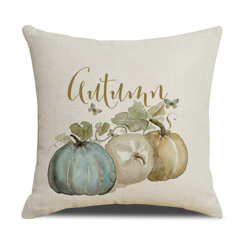 Linen cushion lumbar pillowcase